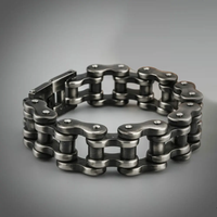 Mens Weight Bracelets, Retro Motorcycle Biker Bicycle Chain Link Bracelets For Men/Women,Punk Stainless Steel Jewelry