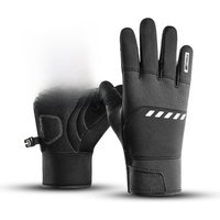 AliExpress NONE Men Winter Waterproof Cycling Gloves Outdoor Sports Running Motorcycle Ski Touch Screen Fleece Gloves Non-slip Warm Full Fingers