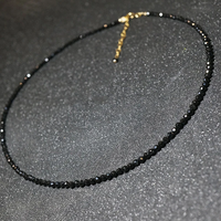 Fashion Brand Simple Black Beads Short Necklace Female Jewelry Women Choker Necklaces Bijoux Femme Ladies Party Necklace 2024