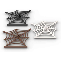 MOC 10PCS 90981 Spider Web Flat Building Blocks Kit With Hollow Stud 30238 Bricks Particle DIY Toy For Children Birthday Gifts