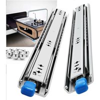 Manufactur 53mm Heavy Duty Drawer Slides Full Extension Lock Runners with/without Lock Side Mount Ball Bearing Rails 500 Lb Load