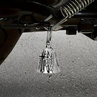 Motorcycle Riding Cross Guardian Angel Wings Bell Motorcycle Bell Keychain Men\'s Biker Exorcist Amulet Jewelry Accessories