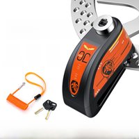 AliExpress NONE 120dB Motorcycle Disc Lock Bike Wheel Padlock Waterproof Scooter Motorcycle Alarm Lock Anti-Theft Padlock Bicycle Alarm Lock
