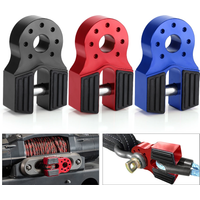 Winch Hook Capstan Connector Compatible Winch Shackle Mount for Off-road Vehicles Aluminum Flat Link Shackle for Outdoor Rescue