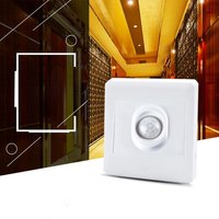 110V 220V Body Sensor Switch PIR Infrared Motion Sensor Switches 86 Type Recessed Lamp Bulb Body Induction Light Detector