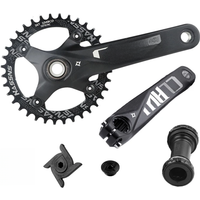AliExpress NONE PROWHEEL Crankset Hollowtech MTB Crank 104BCD 170/175MM Crank For Bicycle Integrated 32/34/36/38/40/42T with Bottom Bracket