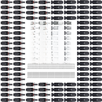 XIONGISOLAR 100Pcs DC Solar Connector 1000V30A 1500V30A/60A IP67 IP68 Panel Stecker Connectors Kit for PV/MC Cable 2.5/4/6mm2