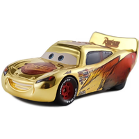 Cars Disney Pixar Cars 2 3 Lightning McQueen Golden Model Car 1:55 Diecast Vehicle Metal Toy Car Kids Birthday Gifts