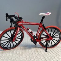 AliExpress NONE 1:8 Mini Model Alloy Bicycle Diecast 19cm Metal Finger Adult Red Mini Bike Simulation Collection Gifts Toys Girls 14+
