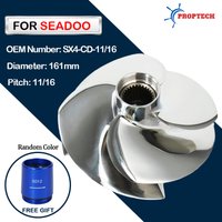 For Seadoo Jet Ski Impeller RXP 300 RXT 300 GTR GTX WAKE PRO 230 RXP-X RXT-X 161mm 4 Blades Replaced Solas SX4-CD-11/16