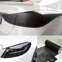 NEW Car Headlight Tint Film Self-Adhesive Light PVC Vinyl Black Sticker Tailing Lamp Mods Stickers Decal Sticker For