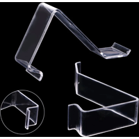 L Shaped Shoe Tray Clear Plastic Shoes Ract Stand Shelf Display Rack for Home Bedroom Dormitory Closet Storage Holder