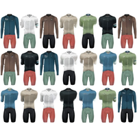 AliExpress Xvertex SYN Cycling Suit Summary Men's Long sleeve Cycling Jersey and Bib Shorts Summer Breathable Quick-drying Bike Wear