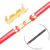 50/100 Set U-Shaped Wire Connectors Quick Connection 0.5-1.5mm² Cable Sealed Sleeve Insulation Electrical Crimp Terminals
