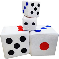 20cm Creative Dice Cloth Doll Pillow Plush Toys Children Gift Activities Fun Games Dice Game Toys on sale