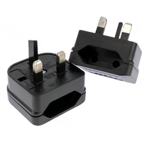 1Pc European Euro EU 2 Pin to UK 3Pin Power Socket Travel Plug Adapter Converter New
