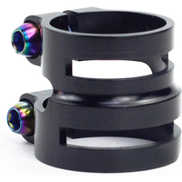 AliExpress SILVEROCK Aluminum Double Seatpost Collar Clamp 27.2 / 31.8mm 31.8 / 34.9mm 30.9mm for Road Bike MTB Carbon Frame Balance Bike