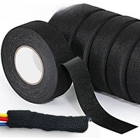 Black Cloth Wire Harness Tape Heat-resistant Insulating Electrical Tapes Automotive Wiring Bundle Cable Wrap Self Adhesive Tape