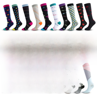 AliExpress Nurse Compression Socks Running Women & Men Knee High Cycling Long Pressure Stockings For Flight Travel Athletic Crossfit Socks
