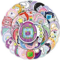 AliExpress GOGOTU 10/30/50PCS Tamagotchi Stickers Cartoon Sticker Kids Toy Decals Luggage Laptop Phone Car Bike Skateboard Waterproof Decoration