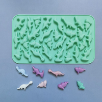 30 Cavity Silicone Dinosaur Candy Molds Gummy Jelly Candy Chocolate Mold Ice Cube Tray Mould Fondant Cake Decorating Tools