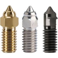 For ELEGOO Neptune 4 Hardened Steel Nozzles 1.75mm Nozzle Length 18mm for ELEGOO Neptune 4 Pro 3D Printer