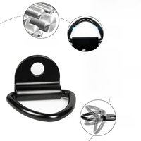 Hook V-shaped D-pull Ring Metal Hooks Truck Trailer Car Compartment Triangular Rope Hook Cargo Fastening Anchor