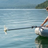 Powered Handheld Propeller Power Propeller and Drive Shaft Thruster Attachment Boat Accessories for Lake Pond Boating Kayak