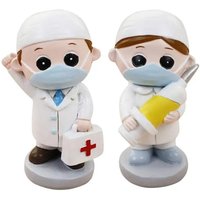 Q6PE Party Cake Ornament Doctor Nurse Figurine Cake for Nurse School Students