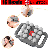 16-Head Percussion Massage Gun, Powerful Deep Tissue Muscle Massager w/LED Smart Display, Low Noise,Pain Relief and Relaxation