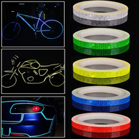 2cm*8m Motorcycle Reflective Tapes Waterproof Self-Adhesive Trailers Warning Caution Conspicuity Reflectors Stickers For Bicycle