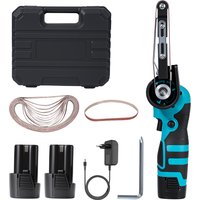 Kabelloser Bandschleifer 300W, 16,8V Lithium-Akku-Polierer 10000 U/min für Holz, Metall, gekrümmte Oberflächen, tragbares Schleif- und Schleifwerkzeug für DIY-Holzbearbeitung und Automobilbereich
