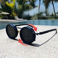 AliExpress Cycling Polarized Round Sunglasses ND9 Adjustable Dimming Sun Glasses Women Retro Punk Fishing Eyeglasses Outdoor Shades UV400