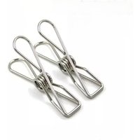 Stainless Steel Clips Clothes Clamps Pins Pegs Holder Household Multipurpose Sealing Clothing Clip Hanging Bed Sheet Clothespins
