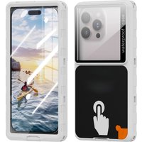 Shellbox-Waterproof Phone Case, New, Transparent, Universal, Underwater Touch Screen, Dust and Drop Protection, IP68, 6.9"