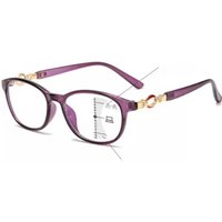 FG New 3 in 1 Progressive Multifocal Reading Glasses Women Anti-blue Eyeglasses Easy To Look Far and Near +1.0 To +4.0