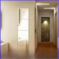 Square Mirror Tiles Wall Sticker Self Adhesive Mirror Stick On Art Home Decor UK