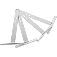 4 Pcs Roller Shades Shutter Window Shutters Parts Repair Patch Spring Accessories Blank 2000X1000X070CM Silver
