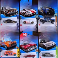 2025 H Hot Wheels Car Let's Race Boys Toys 1:64 Diecast Austin Mini Van 80th Mattel Dream Mobile Ford GT Chevy Batmobile Gift