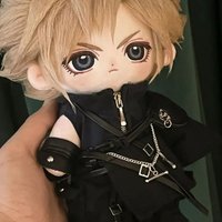 Anime Role Cloud Strife Soft 20cm Plush Doll Handsome Body Dress Up Cotton Stuffed Plushie Pillow Toy Lovery Xmas Gift