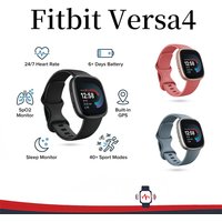 Fitbit Versa 4 Smartwatch GPS Fitness Tracker 24/7 Heart Rate SpO2 Sleep Monitor 50m Waterproof for Running Swimming Gym Outdoor
