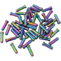 AliExpress NONE 20/30pcs Bicycle Inner Wire Cable End Cap Brake/Gear Ferrules Crimps Rainbow Aluminum Alloy Caps Bike Accessories