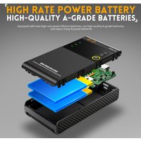FNIRSI SWM-10 Przenośna Zgrzewarka Akumulatorowa z Ekranem TFT, Ręczna Maszyna do Zgrzewania DIY, Akumulator 5000mAh 18650, Maksymalna grubość blaszki niklowej 0,25 mm
