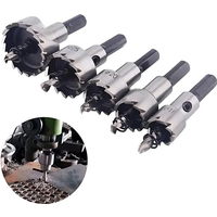Hole Saw Cutter Drill Bit Set Holesaw Core HSS Wood Soft Metal Sheet Plastic PVC Stainless Steel High Speed for Power Tool