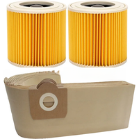 Dust Bag Hepa Filter For Karcher WD3 MV3 WD3200 WD3300 A2204 A2656 Vacuum Cleaner Spare Parts Accessories Replacement