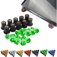 5mm 10PCS Windshield Windscreen Deflectors Bolts Kit For Kawasaki Z125 Pro Z250 Z250SL Z300 Z400 Z650 Z750 Z800 Z900 Z1000/S/SX
