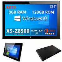 8GB RAM 128GB ROM AR10 64bit Windows 10 Tablet 10.1 INCH 1920*1200 IPS HDMI Port 1*USB 3.0 Quad Cores Intel Atom x5-Z8350 CPU