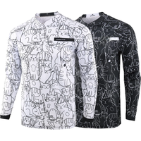 AliExpress KEMALOCE MTB Jersey Long Sleeve Men White&Black Mountain Bike Jersey Cartoon 2024 Summer Breathable Downhilll Motocross Shirts