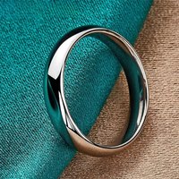 URMYLADY Fine 925 Sterling Silver Smooth 7-10# Ring For Women Wedding Engagement Fashion Charm Jewelry
