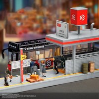 1:64 Scale Metro Station Diorama Model Architecture Scene Model Building Kits DIY Unassembly for Diorama Sand Table Layout Decor